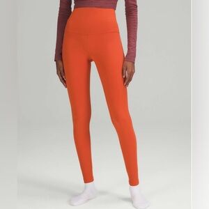 NWOT Lululemon Align Super-High-Rise Pant 28"
Canyon Orange, double-lined